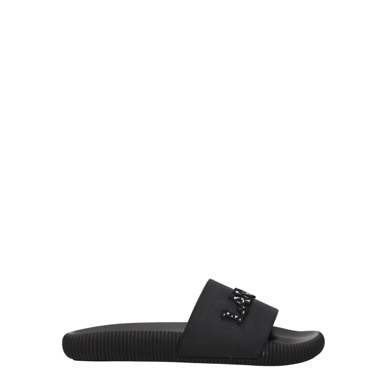 Lanvin Black Cotton Slippers - Women
