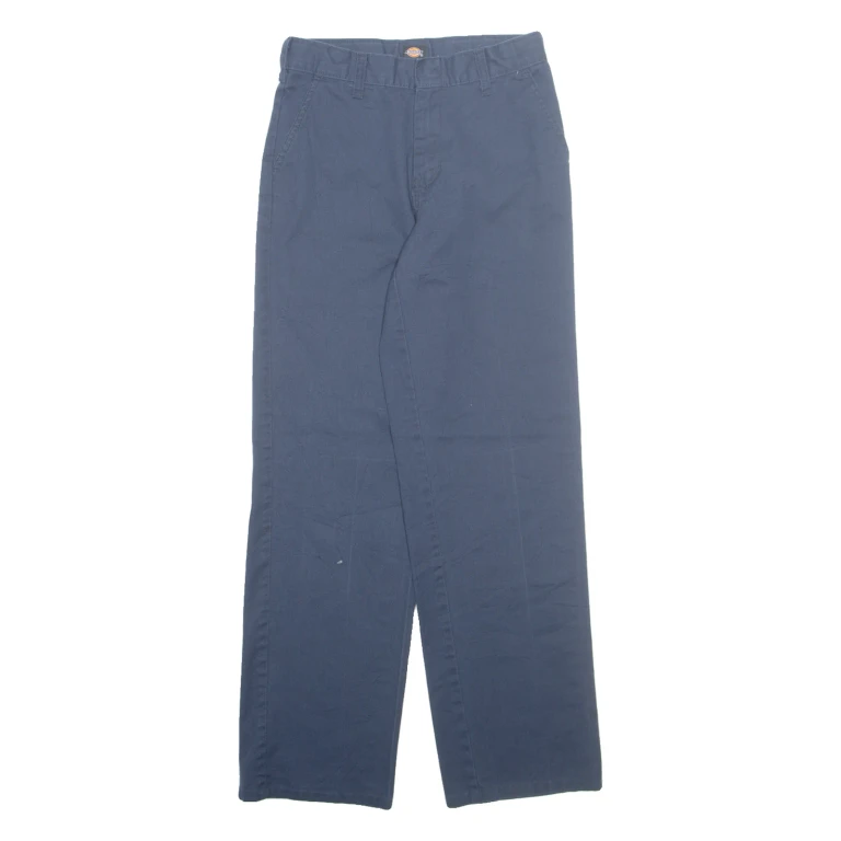 DICKIES Chino Mens Trousers Blue Regular Straight W24 L29