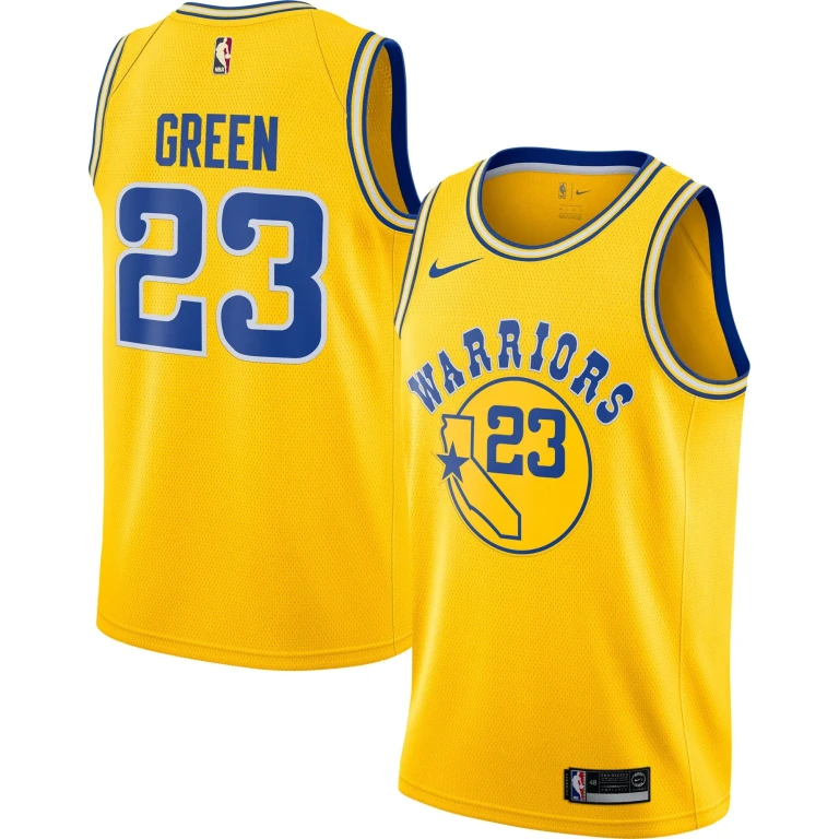 Youth NBA Gsw Draymond Green Gold Hardwood Classics Swingman Jersey Jerseys