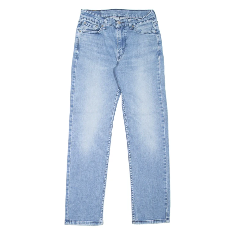 LEVI'S 514 Jeans Mens Blue Slim Straight Stone Wash W30 L32