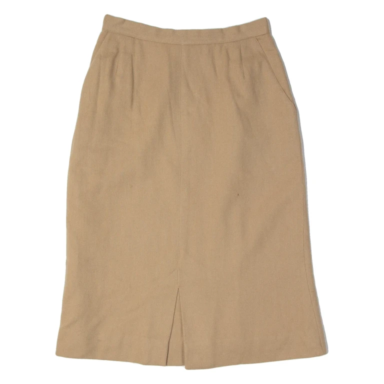 EVAN PICONE Womens Pencil Skirt Beige Knee Length Wool S