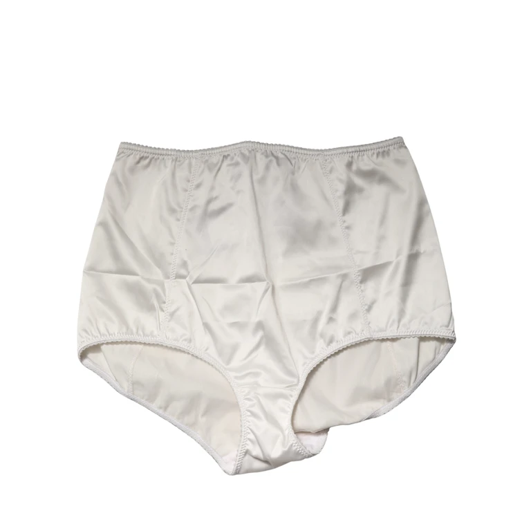 Dolce & Gabbana White Silk Blend High Waist Girdle Panty Underwear Elastane Clothing - Women