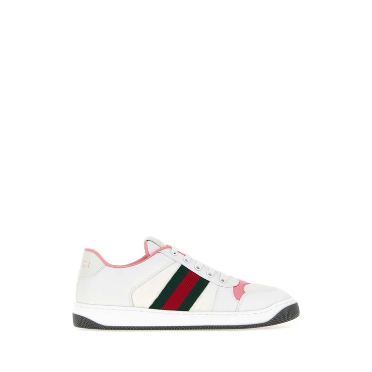 Gucci White Fabric Screener Sneakers Gwgwbpvrvgwwh - Women