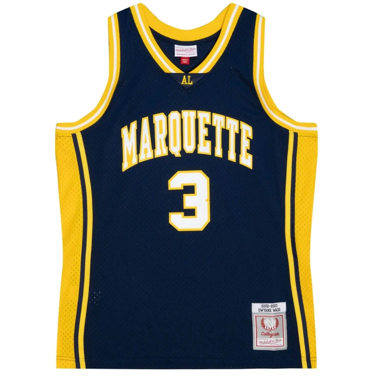 Men's Ncaa Dark Jersey Marquette 2002 Dwyane Wade Jerseys