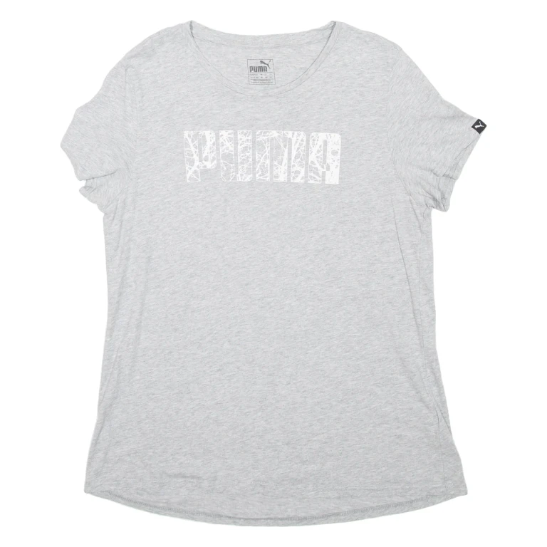 PUMA Womens T-Shirt Grey UK 18