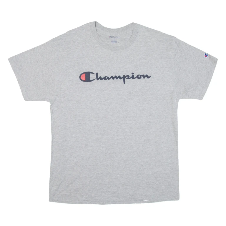 CHAMPION Mens T-Shirt Grey L
