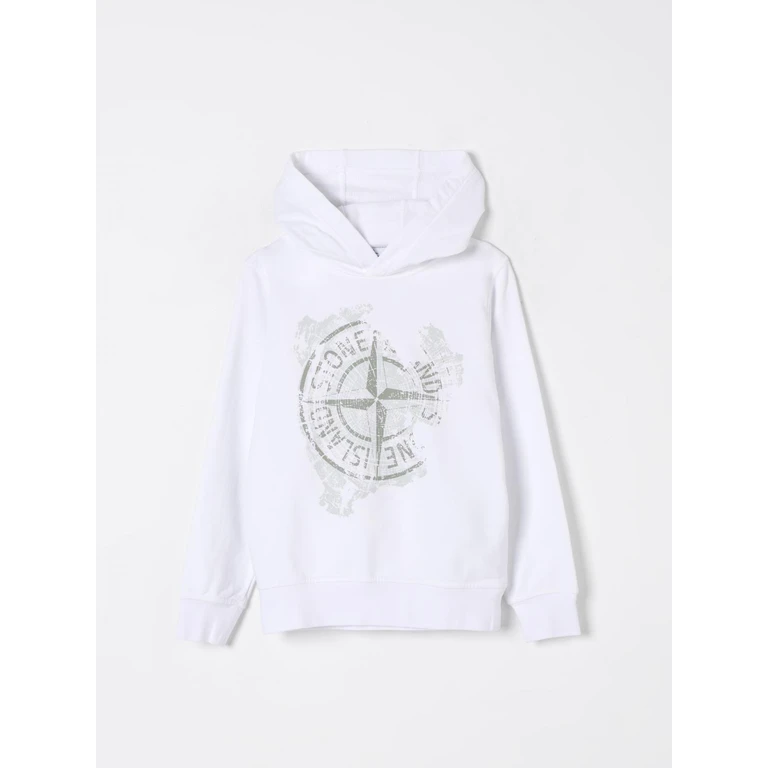 STONE ISLAND JUNIOR Sweater Kids color White (6100017S0130V0001)