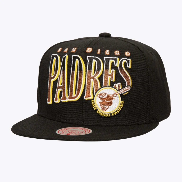 Men's MLB Line Work Snapback Coop Padres Snapback Caps
