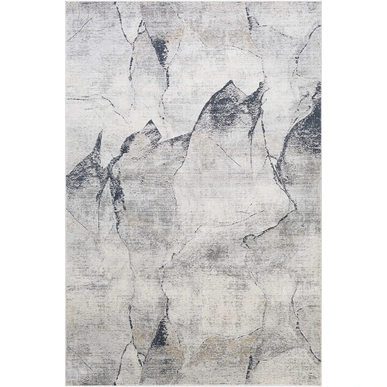 Gasquet Gray Marble Textured Luxe Rug