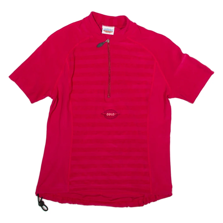 ODLO Mens Jersey Pink 1/4 Zip M
