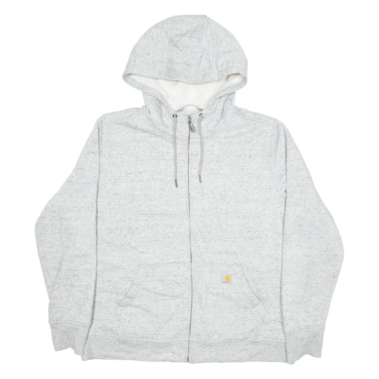 CARHARTT Womens Grey Hoodie Full Zip XL
