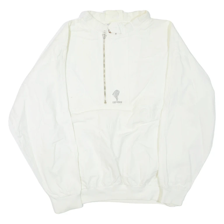 NEW FAST Mens Pullover Jacket White L