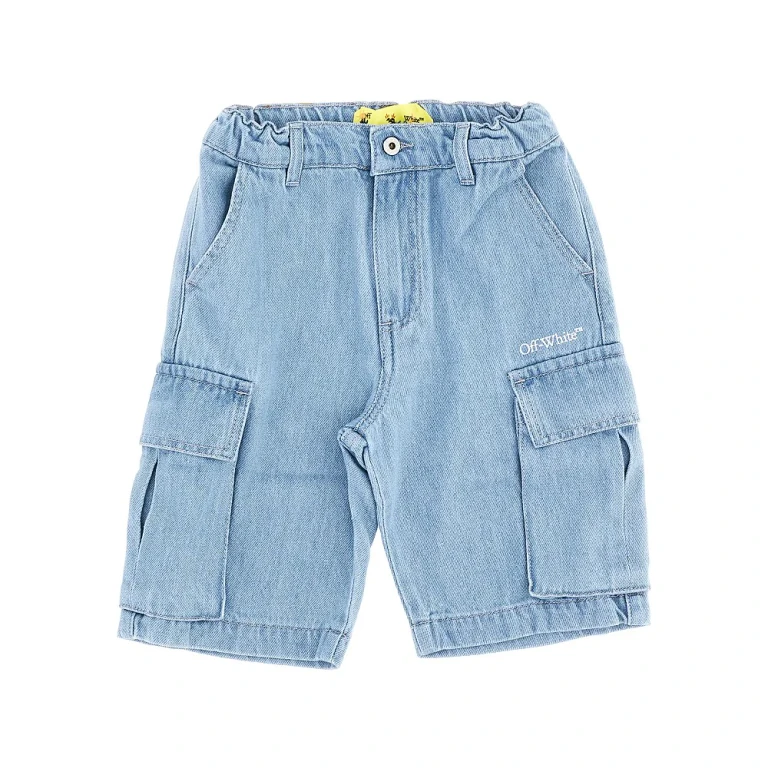 Off-White 'Diag Sketch' 牛仔工装短裤 儿童 6岁