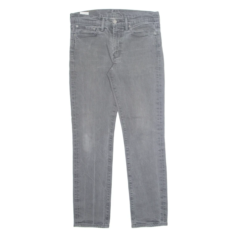 LEVI'S 511 Jeans Mens Grey Slim Straight Stone Wash W32 L32