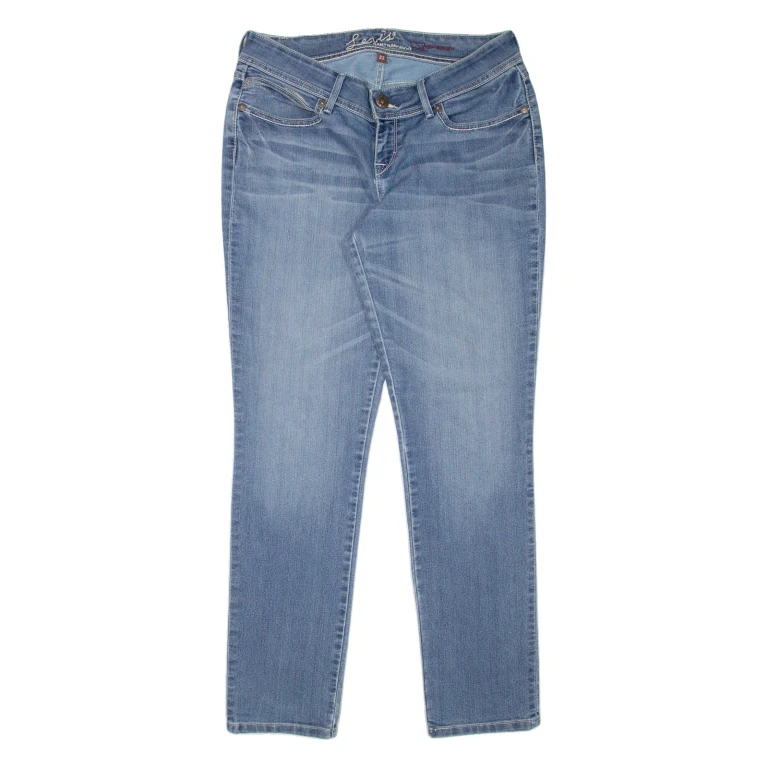 LEVI'S Bold Curve Womens Jeans Blue Regular Mom Stone Wash W32 L32