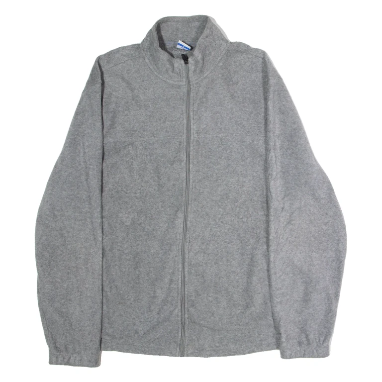 STARTER Mens Fleece Jacket Grey XL