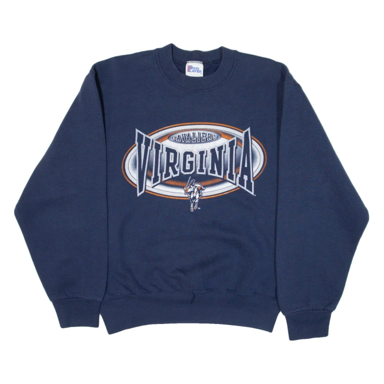 PRO LAYER Virginia Cavaliers Mens Sweatshirt Blue USA M