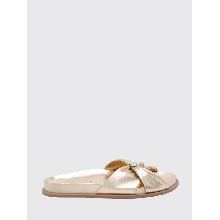 Heeled Sandal Woman color Gold (RAFIFLATMNAGOLD)