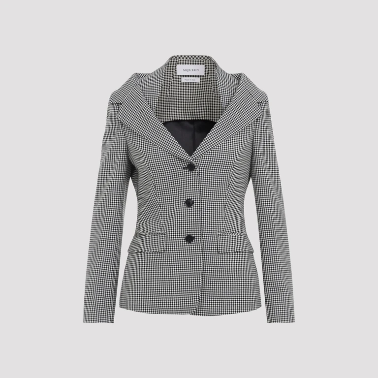 ALEXANDER MCQUEEN - Alexander McQueen Off Shoulder Jacket Harness