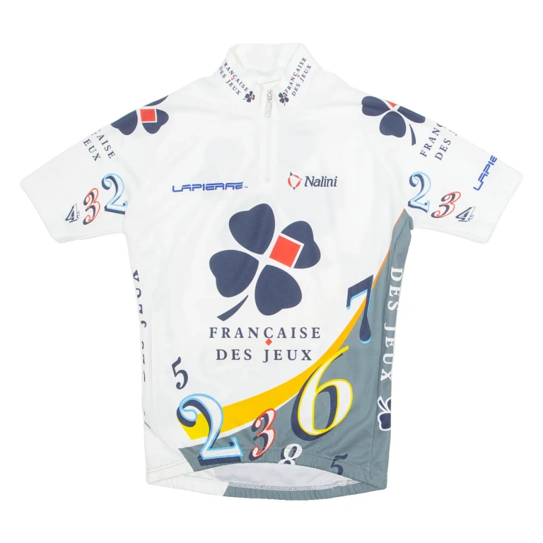 NALINI Cycling Womens Jersey White 1/4 Zip XS