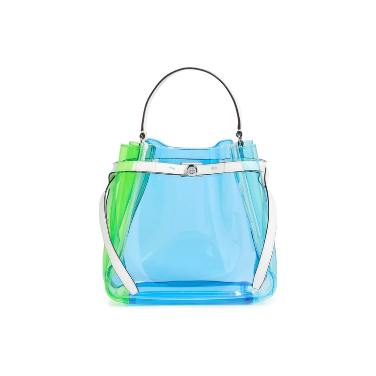 Tory Burch Romy Colorblock Jelly Bucket Bag Multi One Size