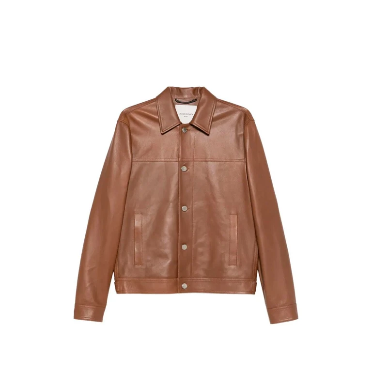 `Trucker` Leather Jacket
