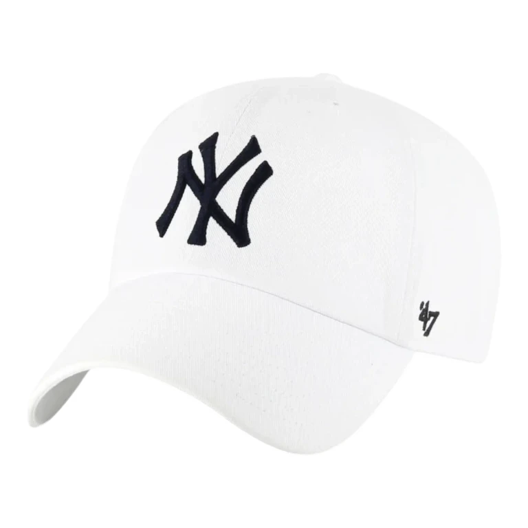 Clean Up New York Yankees Strapback Hat - White Adjustable Cap