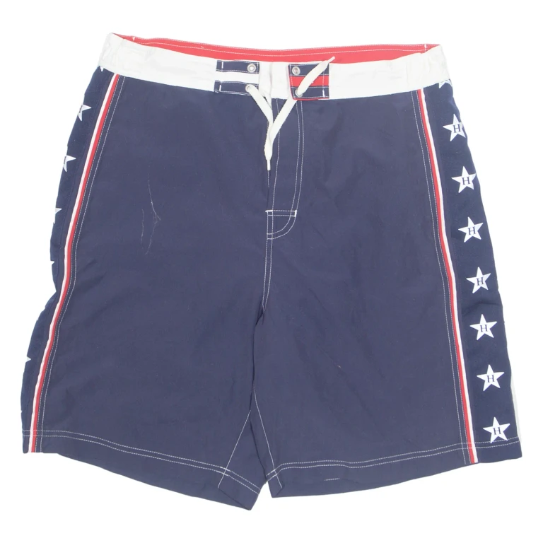 TOMMY HILFIGER Mesh Lined Mens Swimming Shorts Blue L W34