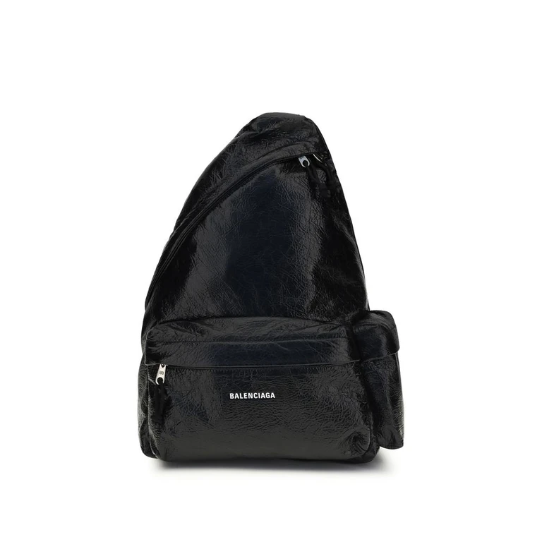 Balenciaga Black Nylon Backpack - Men