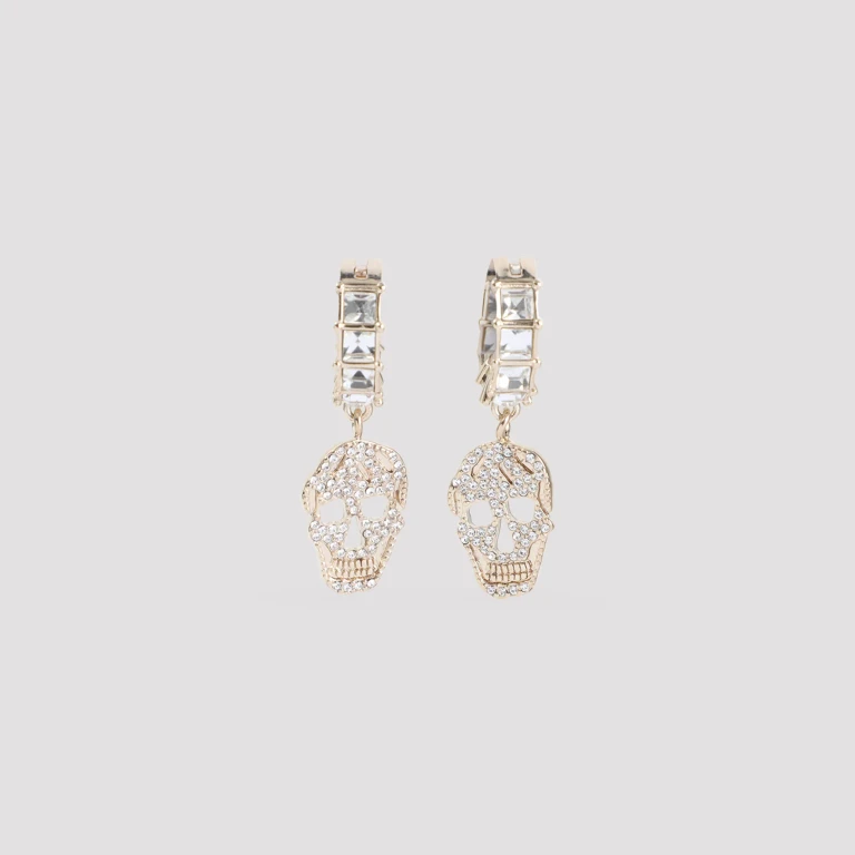 ALEXANDER MCQUEEN - Alexander McQueen Pavè Skull Earrings