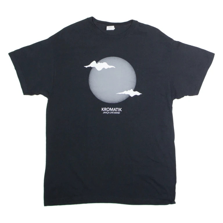 GILDAN Kromatik Jajca Live Band Mens Band T-Shirt Black Crew Neck L