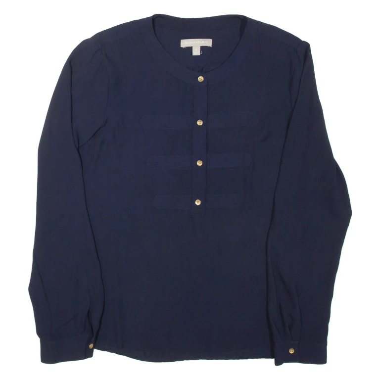 BANANA REPUBLIC Womens Blouse Blue Long Sleeve S