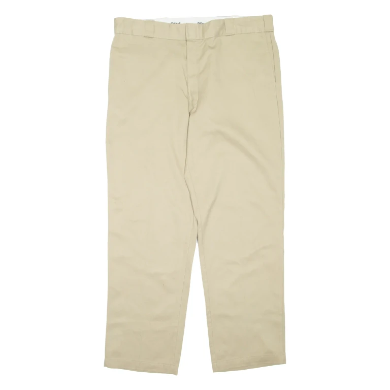 DICKIES Mens Trousers Beige Regular Tapered W40 L32