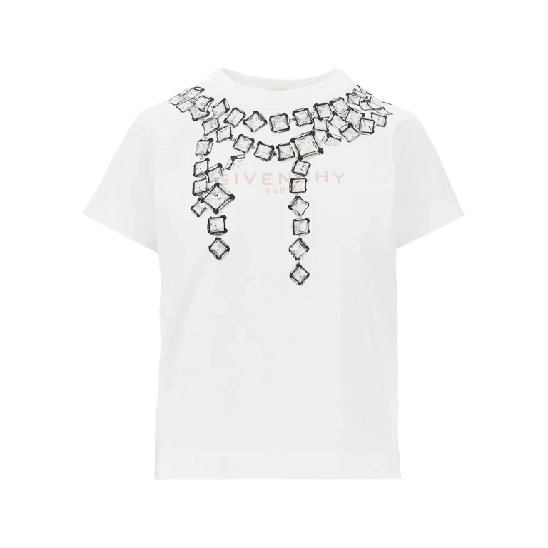 GIVENCHY Deconstructed Crystals print T-shirt Woman S