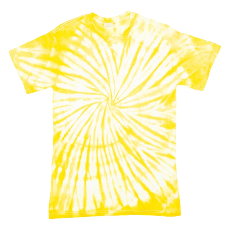 GILDAN Mens Tie Dye T-Shirt Yellow S