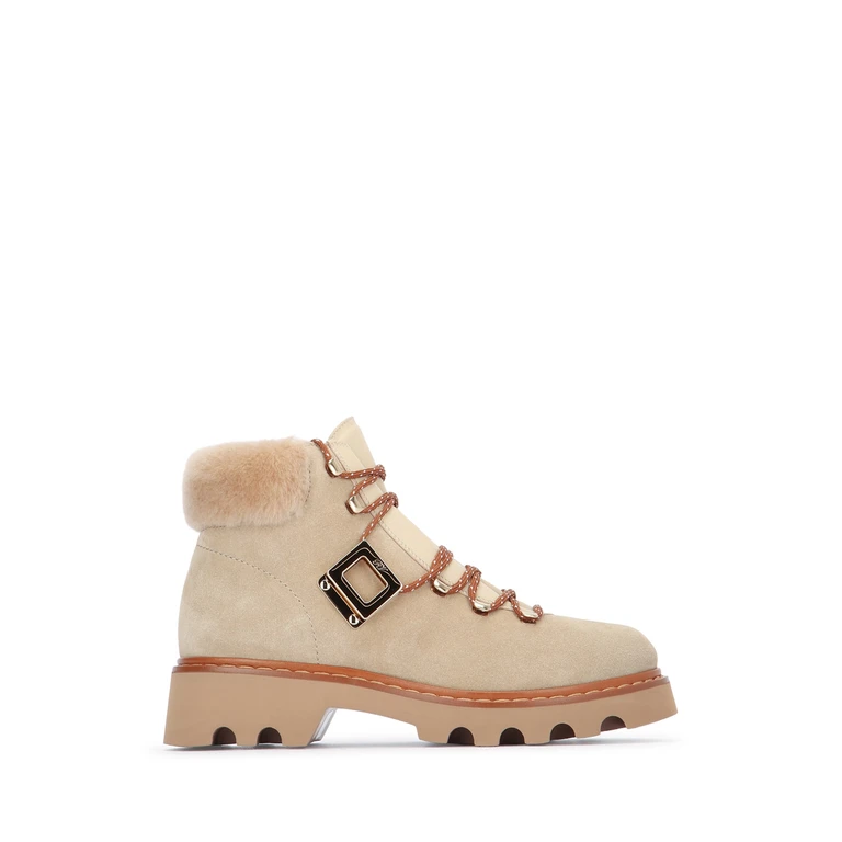 Roger Vivier Stivali Beigescuronaturalekeniascuro Leather / Sole: Rubber - Women