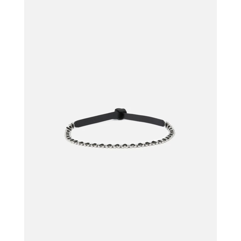Pinko - Ceinture en cuir avec empiècements en métal - S