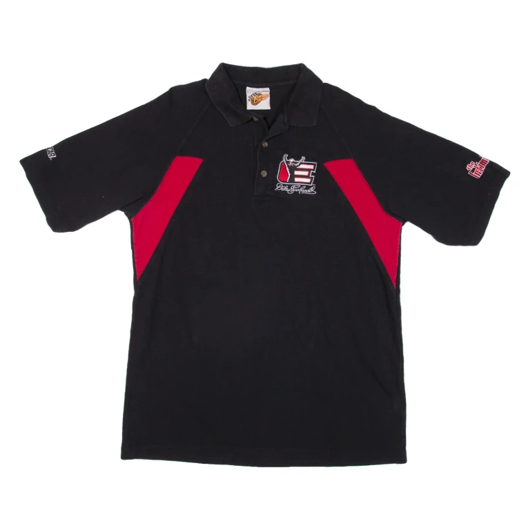WINNERS CIRCLE Mens Polo Shirt Black L