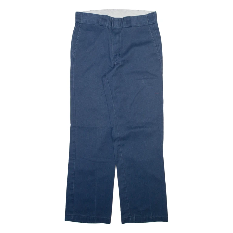 DICKIES Mens Trousers Blue Regular Straight W30 L30