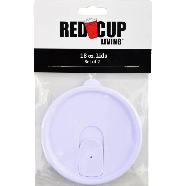 Reusable Plastic Lid for 18 oz. Cup, Set of 2, Hot cup and Mugs cover, Outdoor Drink Cover for Party, Office & School, Eco-Friendly, Double Wall Design Party Cups lid, travel friendly.
