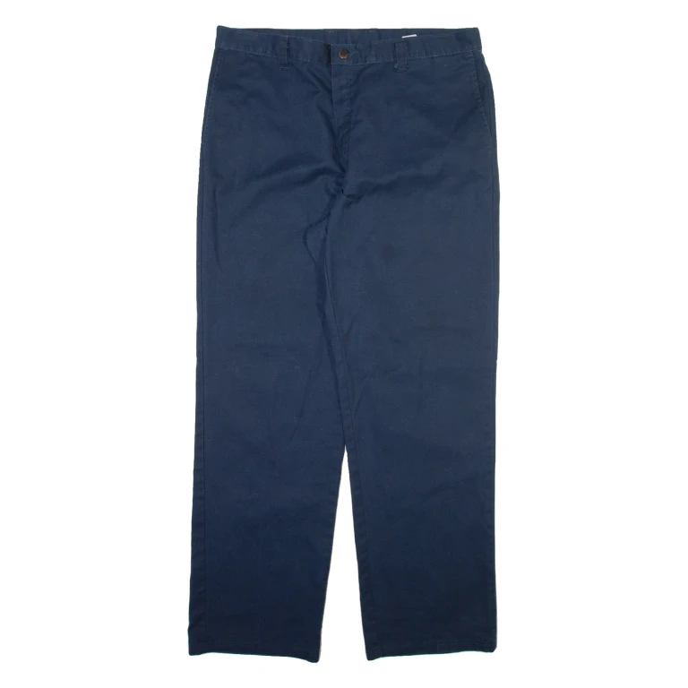 DICKIES Mens Trousers Blue Regular Straight W38 L32