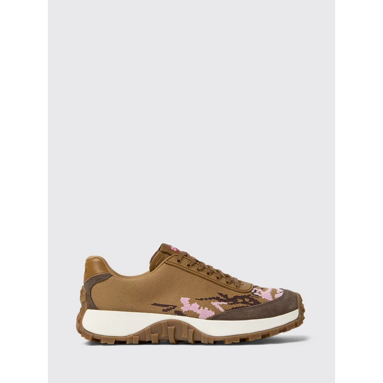 Twins Leather and Recycled PET Sneakers with Graphic Print and Vibram Sole (K201462-049TWINS0)