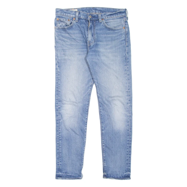LEVI'S 512 BIG E Jeans Mens Blue Slim Tapered Stone Wash W30 L27