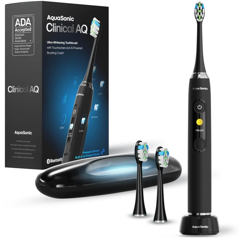 Clinical AQ Ultra-Whitening Smart Toothbrush with Touchscreen