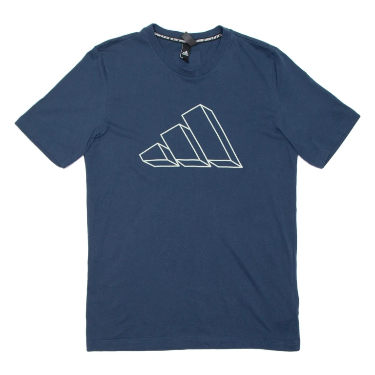ADIDAS Mens T-Shirt Blue S
