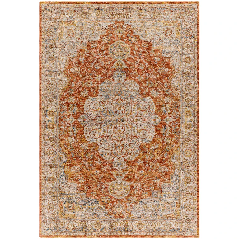 Aman Rust Area Rug - Clearance
