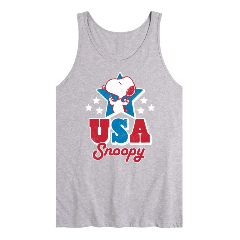 USA Snoopy - Men's Sleeveless Graphic Tank
