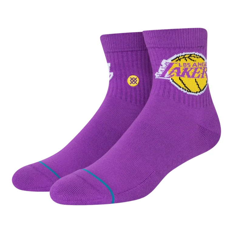 Lakers ST Qtr Unisex Ankle Socks Purple