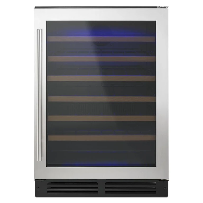 Undercounter Wine Center with Custom Temperature Control in Stainless Steel 24"