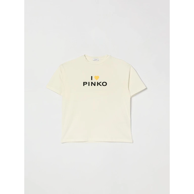 Girl's Cotton T-shirt with Contrast Logo Print (KFTS0340JE0170980)